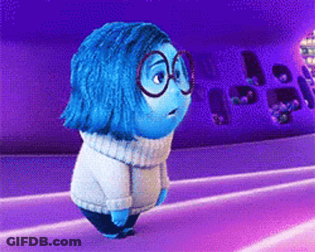 Sadness Inside Out Gets Happy GIF