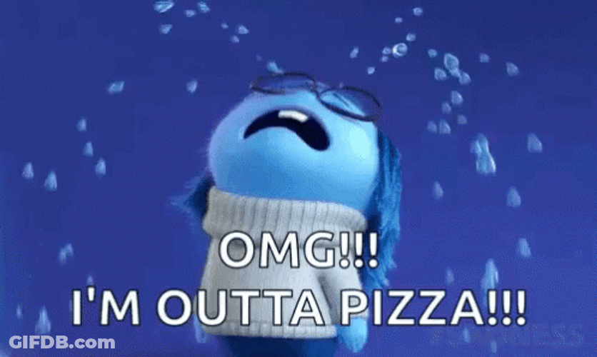 Sadness Inside Out I'm Outta Pizza GIF