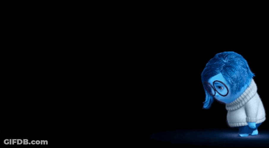 Sadness Inside Out In The Dark GIF