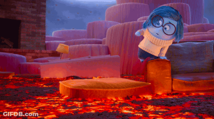 Sadness Inside Out Lava Fail GIF