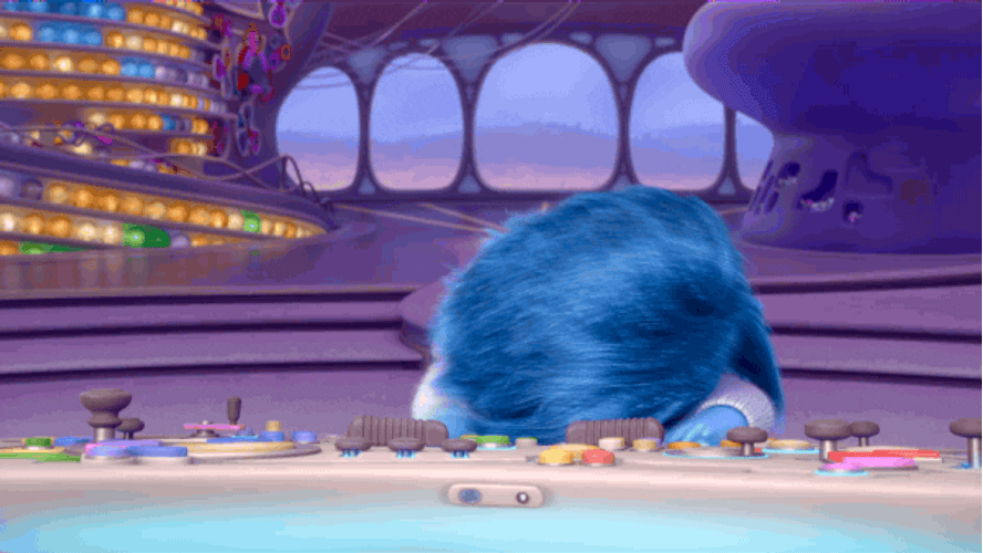 Sadness Inside Out Rolling And Crying GIF