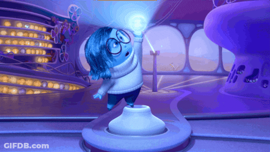 Sadness Inside Out Slipped Bulb Socket GIF