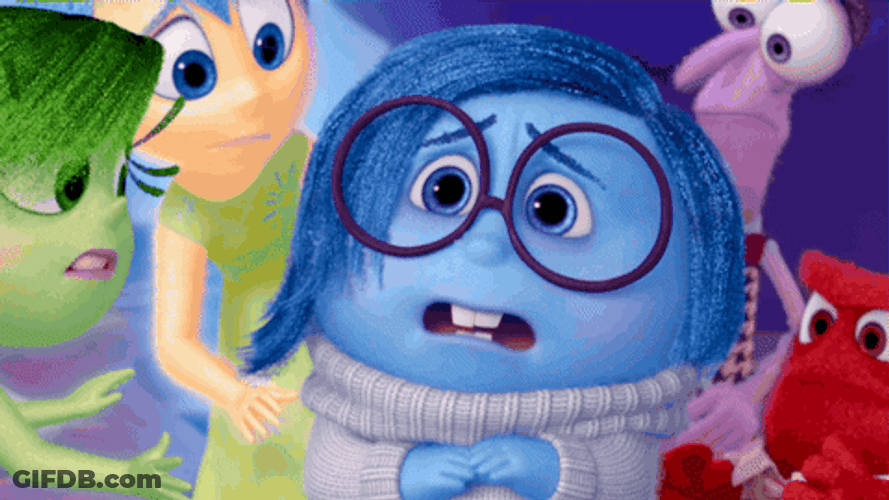 Sadness Inside Out Speaking GIF
