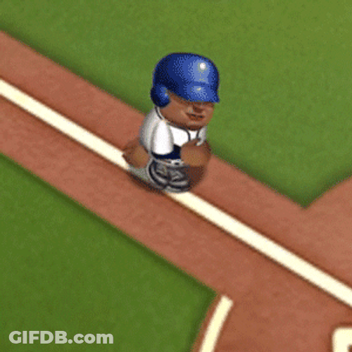 Safe Baseball Game Animation GIF