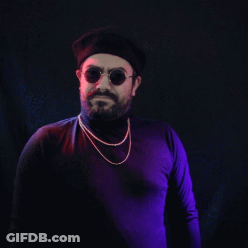 Safe Neighbor Man Pointing Spray Bottle GIF