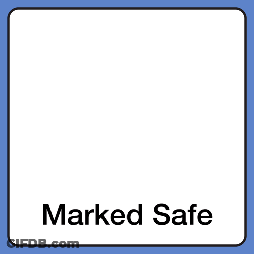 Safe Sign With Blue Flag GIF