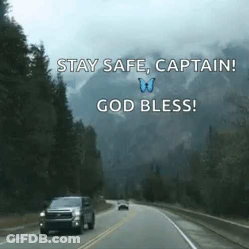 Safe Travels Captain God Bless GIF