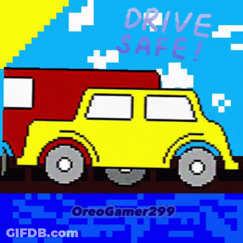 Safe Travels Drive Safe Vehicles Moving GIF