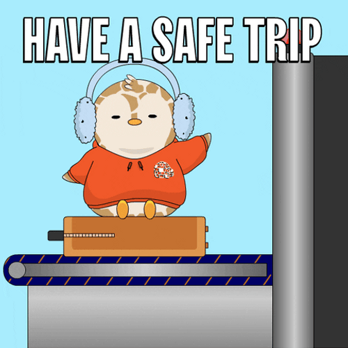Safe Travels Safe Trip Pudgy Penguin GIF