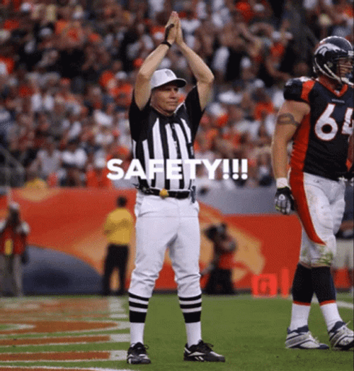 Safety Football Player GIF