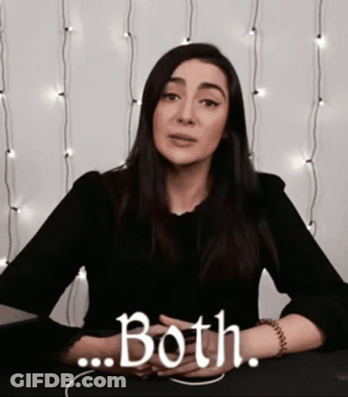 Safiya Nygaard Nodding Saying Both GIF