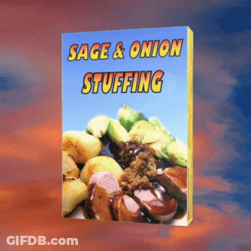 Sage And Onion Stuffing Book Cover GIF