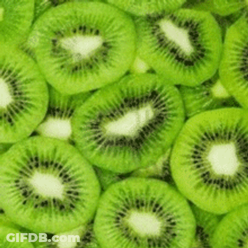 Sage Green Kiwi Fruit GIF