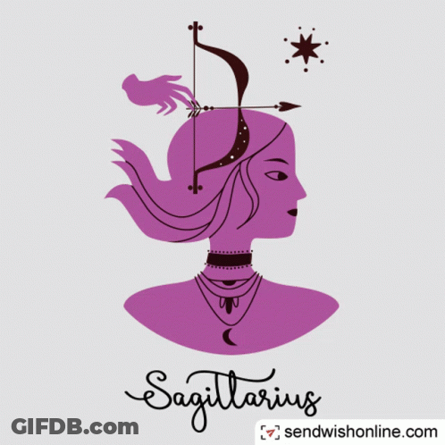 Sagittarius Woman With Bow And Arrow GIF