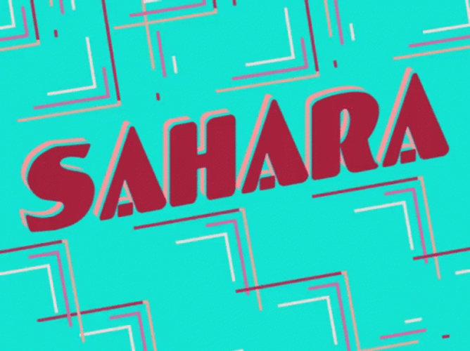 Sahara Logo Typography GIF