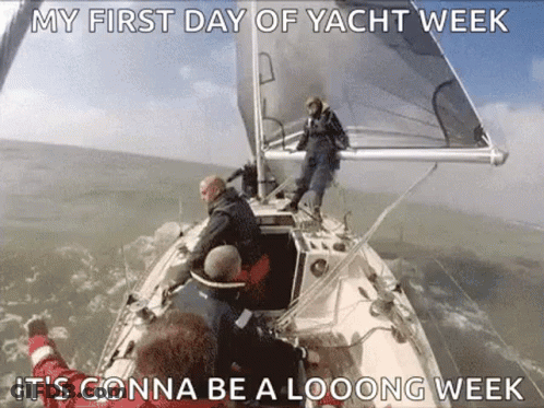 Sailboat My First Day Of Yacht Week GIF
