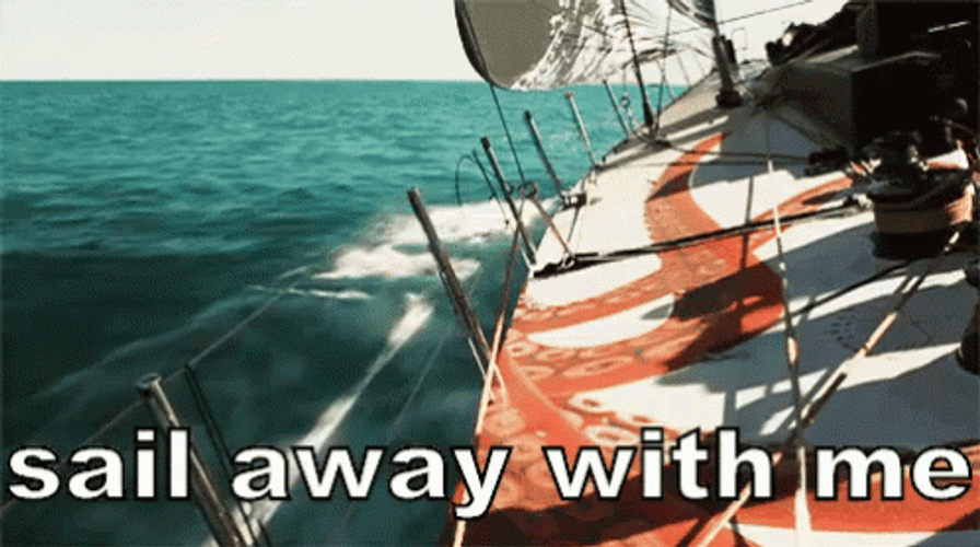 Sailing Away From Everyone GIF
