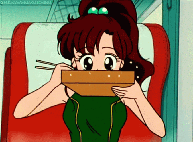 Sailor Jupiter Eating Ramen GIF