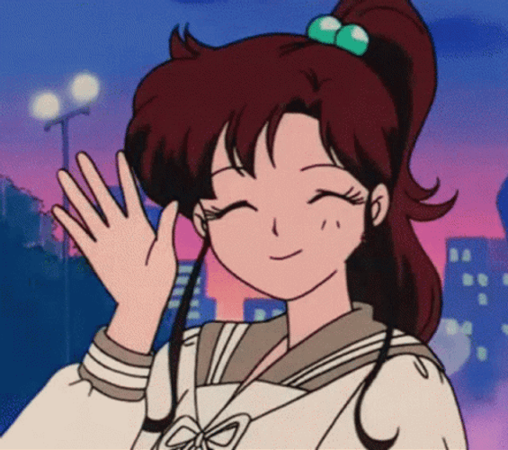 Sailor Jupiter Makoto Kino Cute Wave GIF