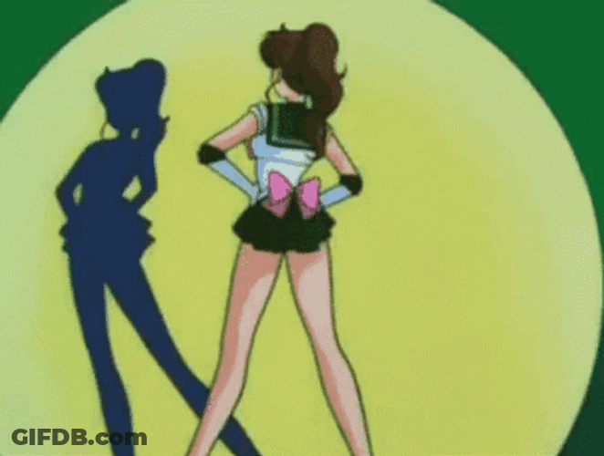 Sailor Jupiter Turning Back GIF