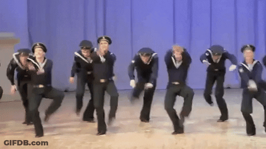 Sailor Man Russian Dance GIF