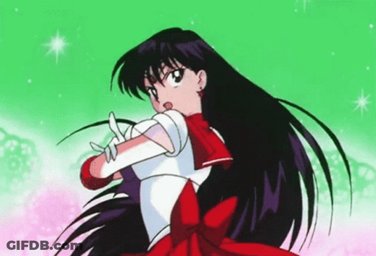 Sailor Mars Pose Sailor Moon GIF