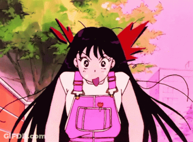 Sailor Mars Tongue Out Bleh GIF