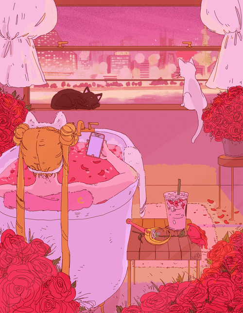 Sailor Moon Aesthetic Pink GIF