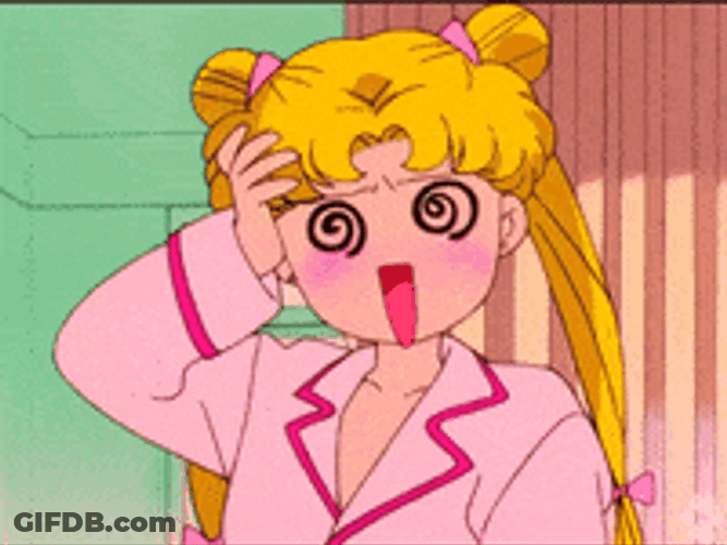 Sailor Moon Anime Dizzy GIF