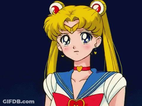 Sailor Moon Character With Heart On Chest GIF
