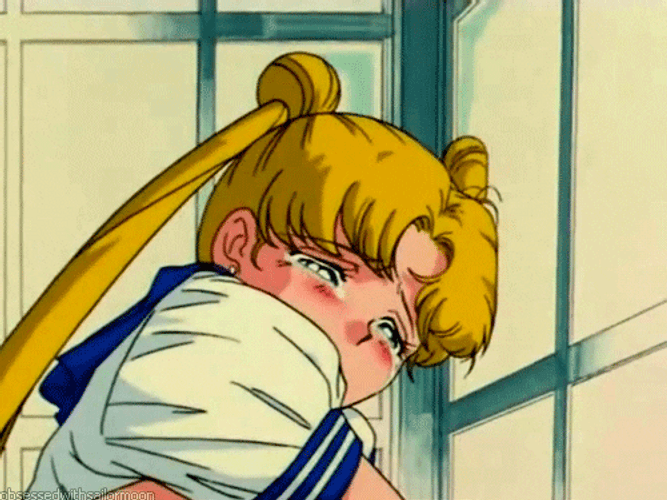 Sailor Moon Crying Shedding Tears GIF