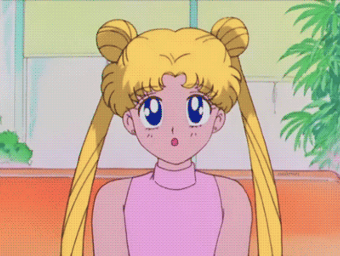 Sailor Moon Drinking Heart Eyes GIF