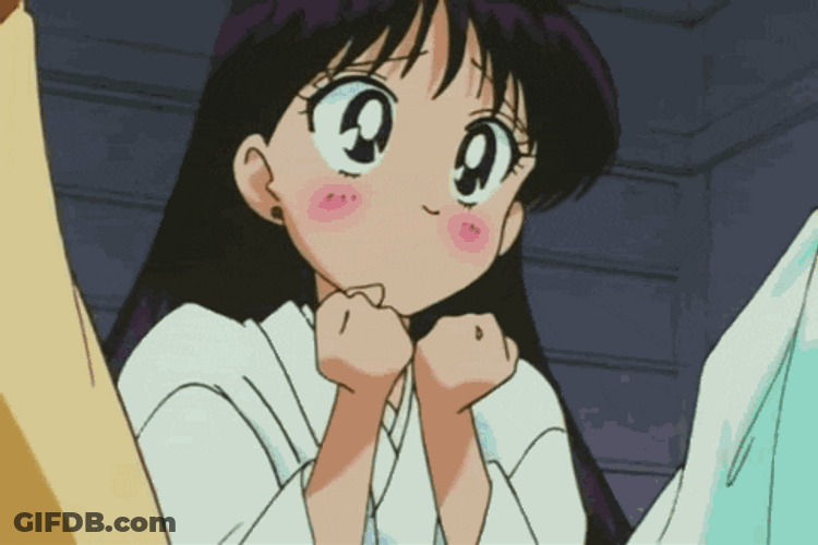 Sailor Moon Happy Cute Blush GIF