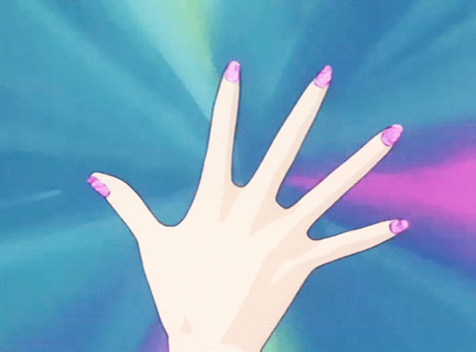 Sailor Moon Nail Animation GIF