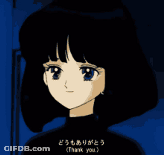 Sailor Moon Saturn Thank You Anime Girl GIF