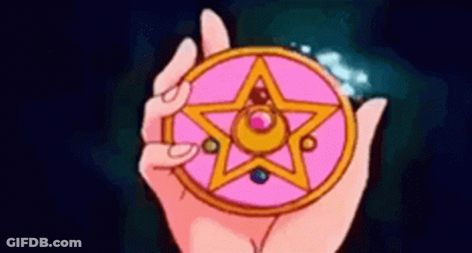 Sailor Moon Transformation Crystal Star Opening GIF