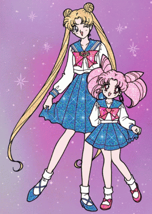 Sailor Moon Transformation Shimmering Artwork GIF