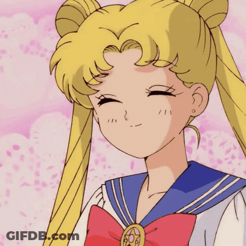 Sailor Moon Transformation Usagi Peace Out GIF