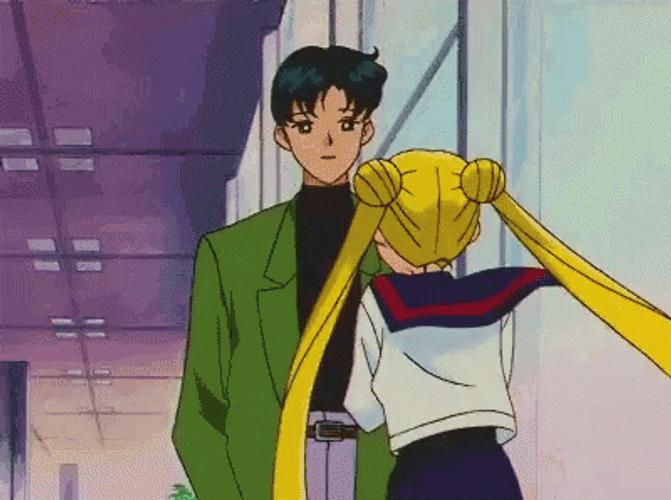 Sailor Moon Tuxedo Mask Hug GIF