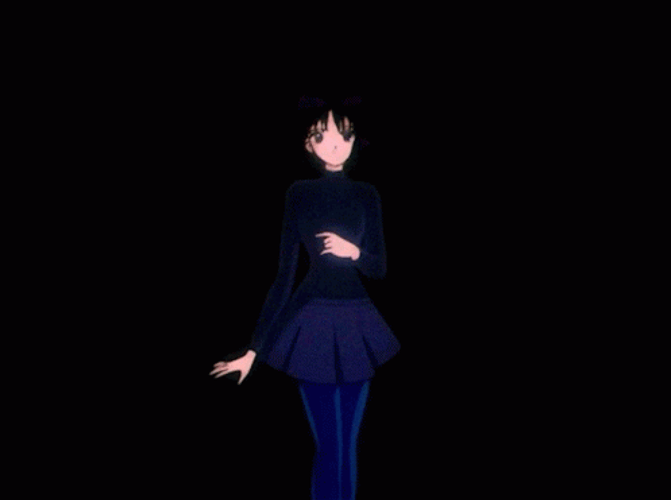 Sailor Saturn Hotaru Tomoe Dark Side Choosing GIF
