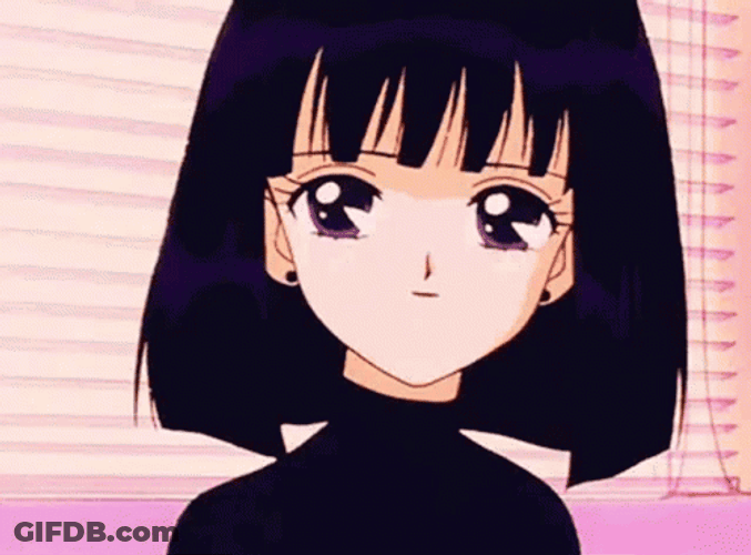 Sailor Saturn Hotaru Tomoe Delighted Happy Wholesome Nodding GIF