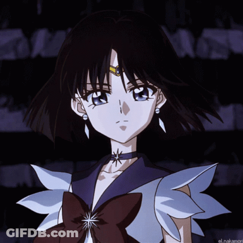 Sailor Saturn Hotaru Tomoe Empathetic Look GIF