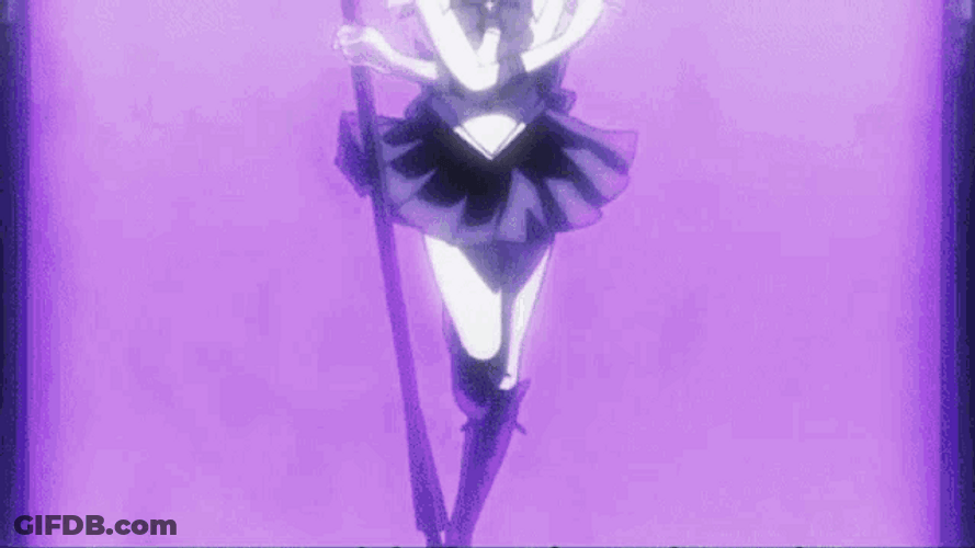 Sailor Saturn Hotaru Tomoe Landing Entrance Float GIF