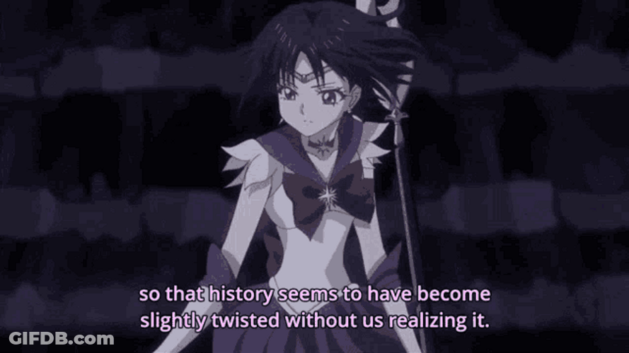 Sailor Saturn Hotaru Tomoe Piercing Attack GIF