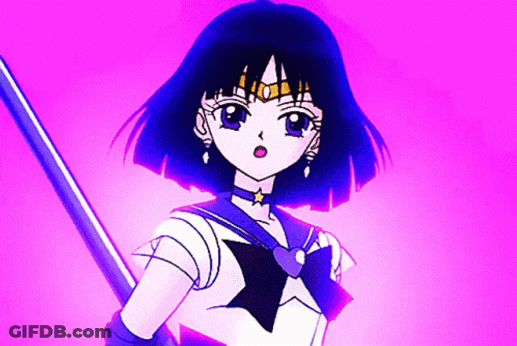 Sailor Saturn Hotaru Tomoe Pose Sailor Stars GIF