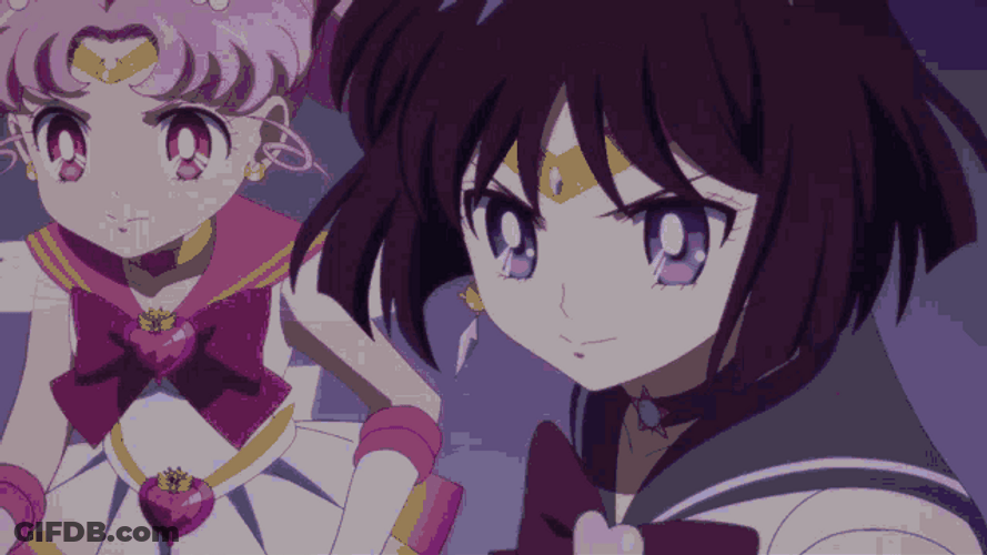 Sailor Saturn Hotaru Tomoe Silence Glaive Attack GIF