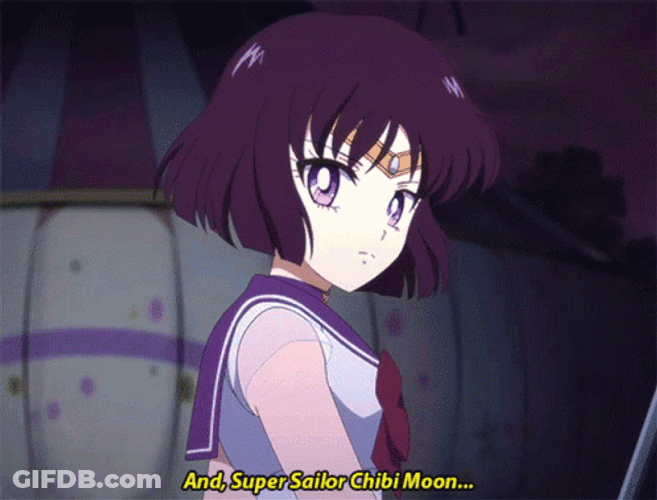 Sailor Saturn Hotaru Tomoe Super Sailor Chibi Moon GIF
