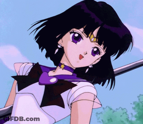 Sailor Saturn Hotaru Tomoe Talking Sailor Form GIF