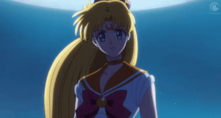Sailor Venus Hair Fluttering GIF