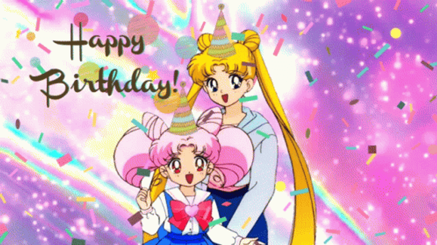 Sailormoon Chibiusa Venus Anime Happy Birthday GIF